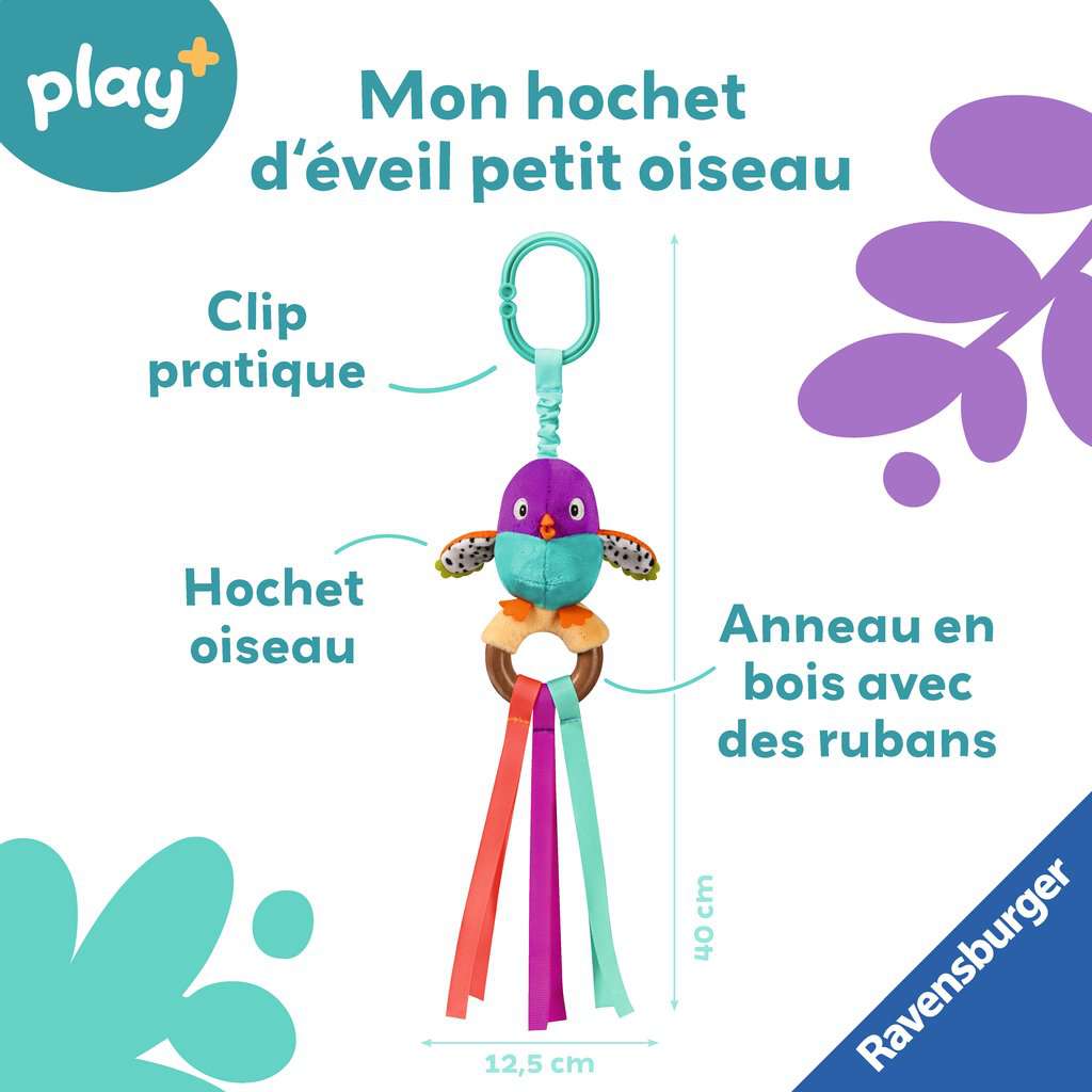 Play+ Mon doudou d'éveil petit Oiseau Ravensburger