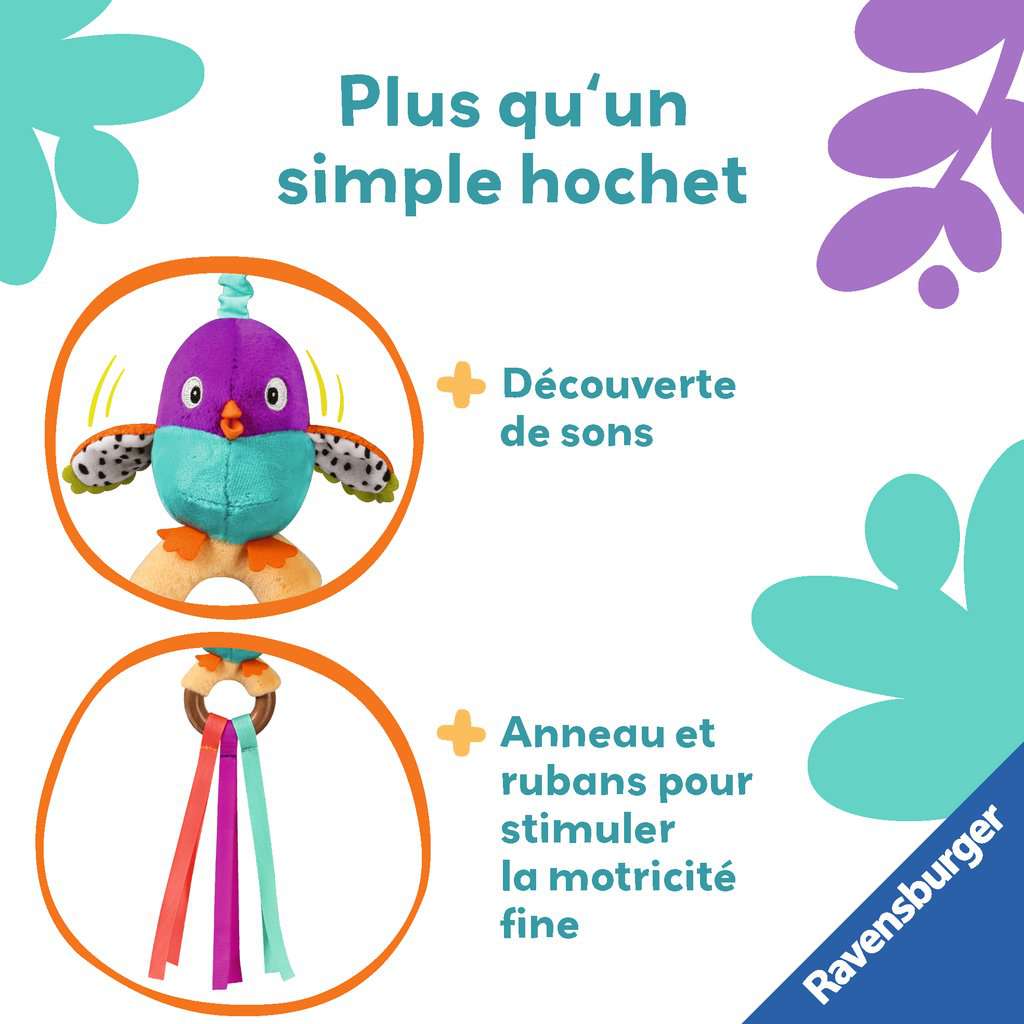 Play+ Mon doudou d'éveil petit Oiseau Ravensburger