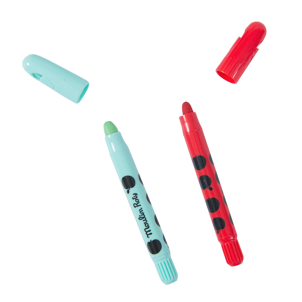 Boîte de 24 crayons de cire Les Popipop