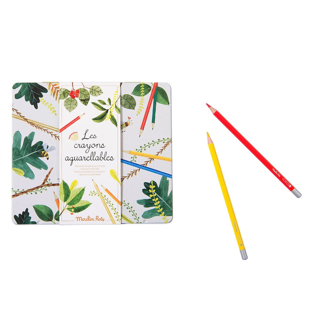 Boîte 24 crayons aquarellables Le jardin du Moulin