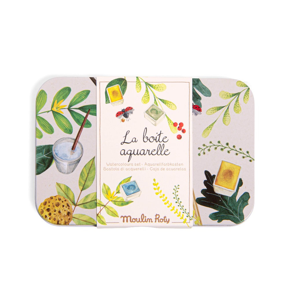Boîte aquarelle Le jardin du Moulin