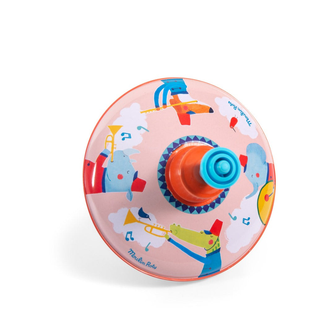 Petite toupie fanfare Les jouets métal