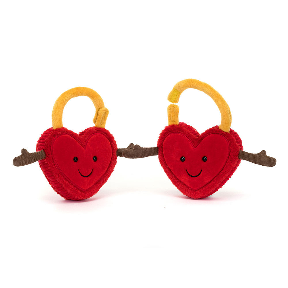 Peluche Amuseables Val & Tina Love Locks les Cadenas Jellycat