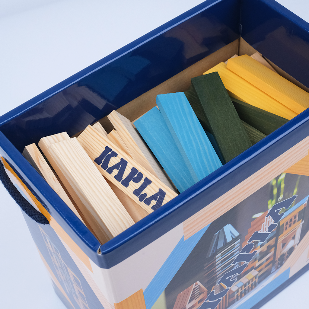 Kapla Baril 120 Bleu clair Jaune et Vert