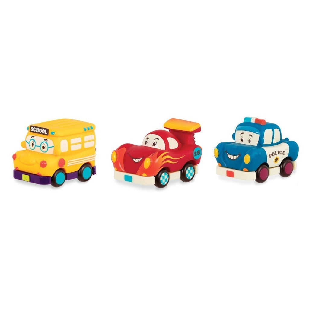 Set de 3 Véhicules avec Bus Jaune