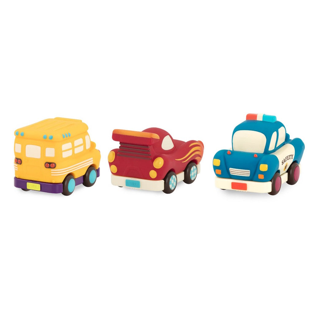 Set de 3 Véhicules avec Bus Jaune