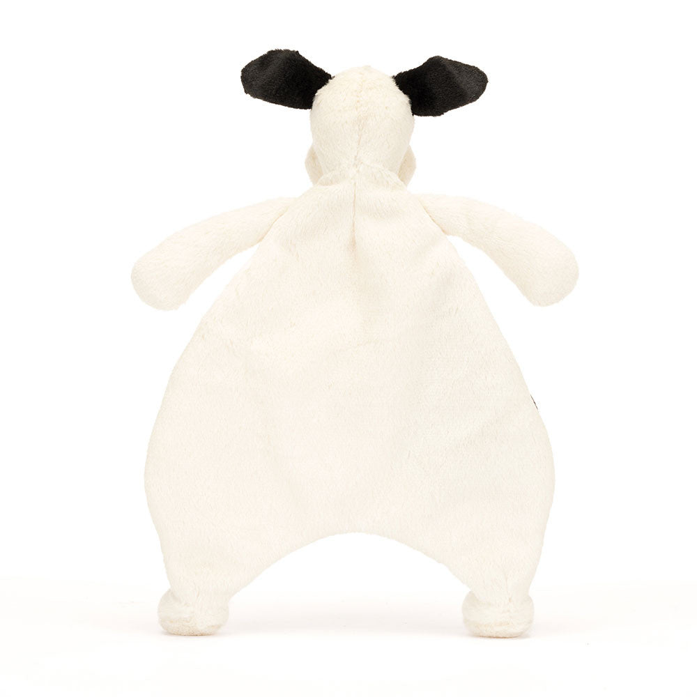 Doudou Bashful Black & Cream Puppy Comforter Jellycat