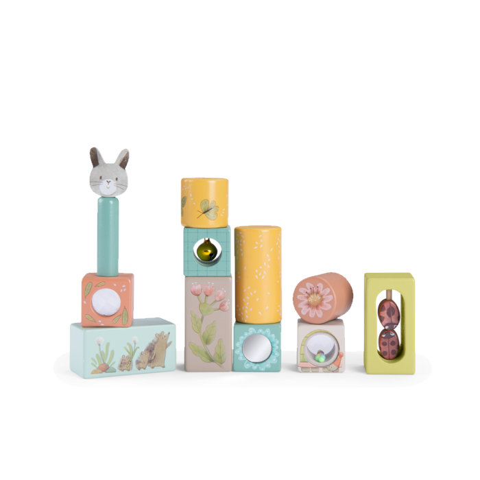 Cubes d'activités Trois petits lapins Moulin Roty