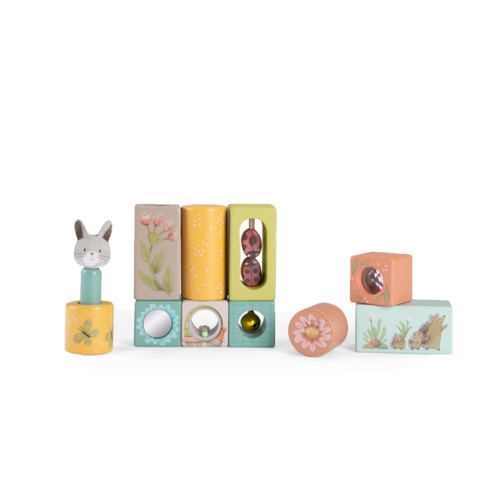 Cubes d'activités Trois petits lapins Moulin Roty