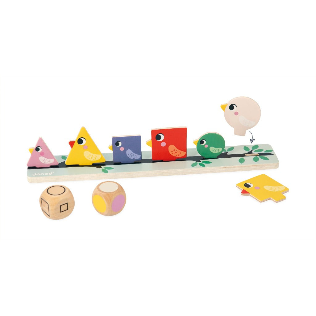 Tri des formes, Couleurs et Tailles Les Oiseaux