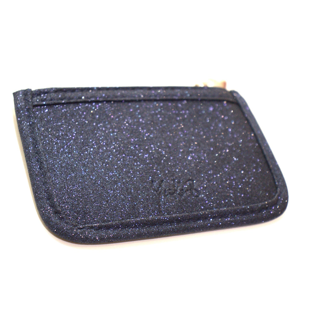 Moon Le Porte-monnaie pailleté couleur Marine