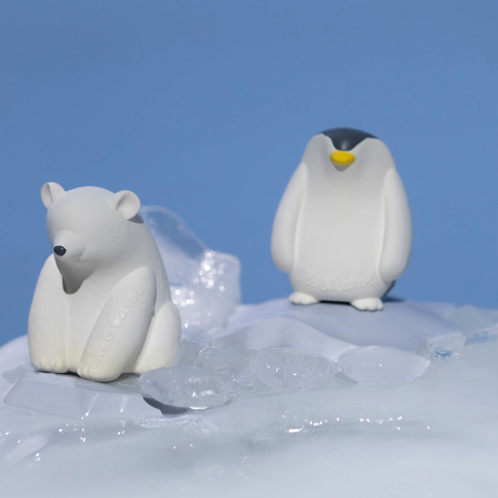 Jouet de Bain et de Dentition Pingouin Oli&Carol