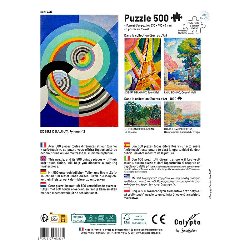 Puzzle 500 pièces Rythme n°3, Robert Delaunay