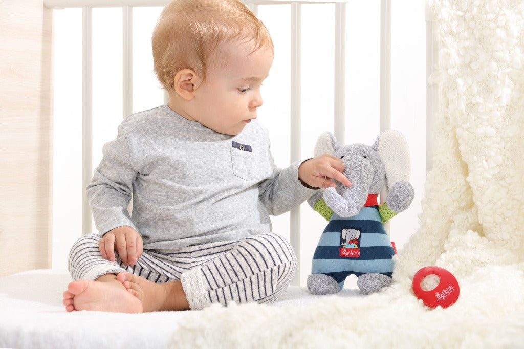 Doudou Éléphant musical Lolo Lombardo