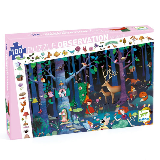 Puzzle Observation 100 pièces La forêt enchantée
