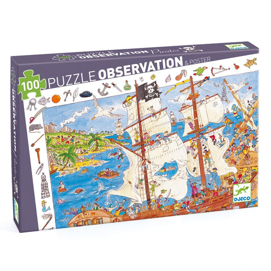 Puzzle Observation 100 pièces Les pirates