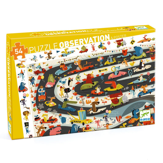 Puzzle Observation 54 pièces Rallye automobile