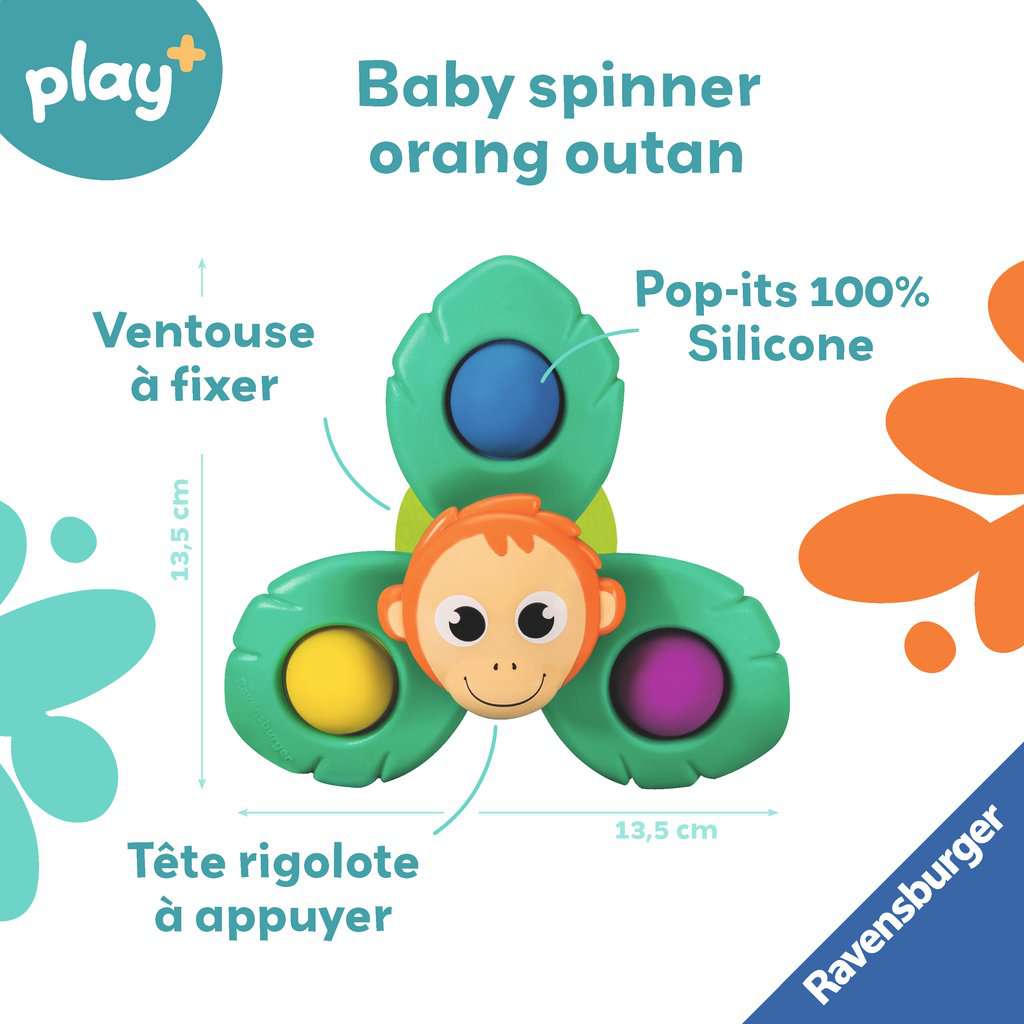 Play+ Baby Spinner Pop It Orang Outan Ravensburger