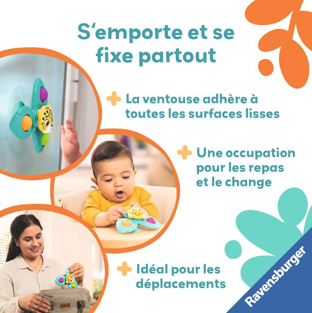 Play+ Baby Spinner Pop It Léopard Ravensburger