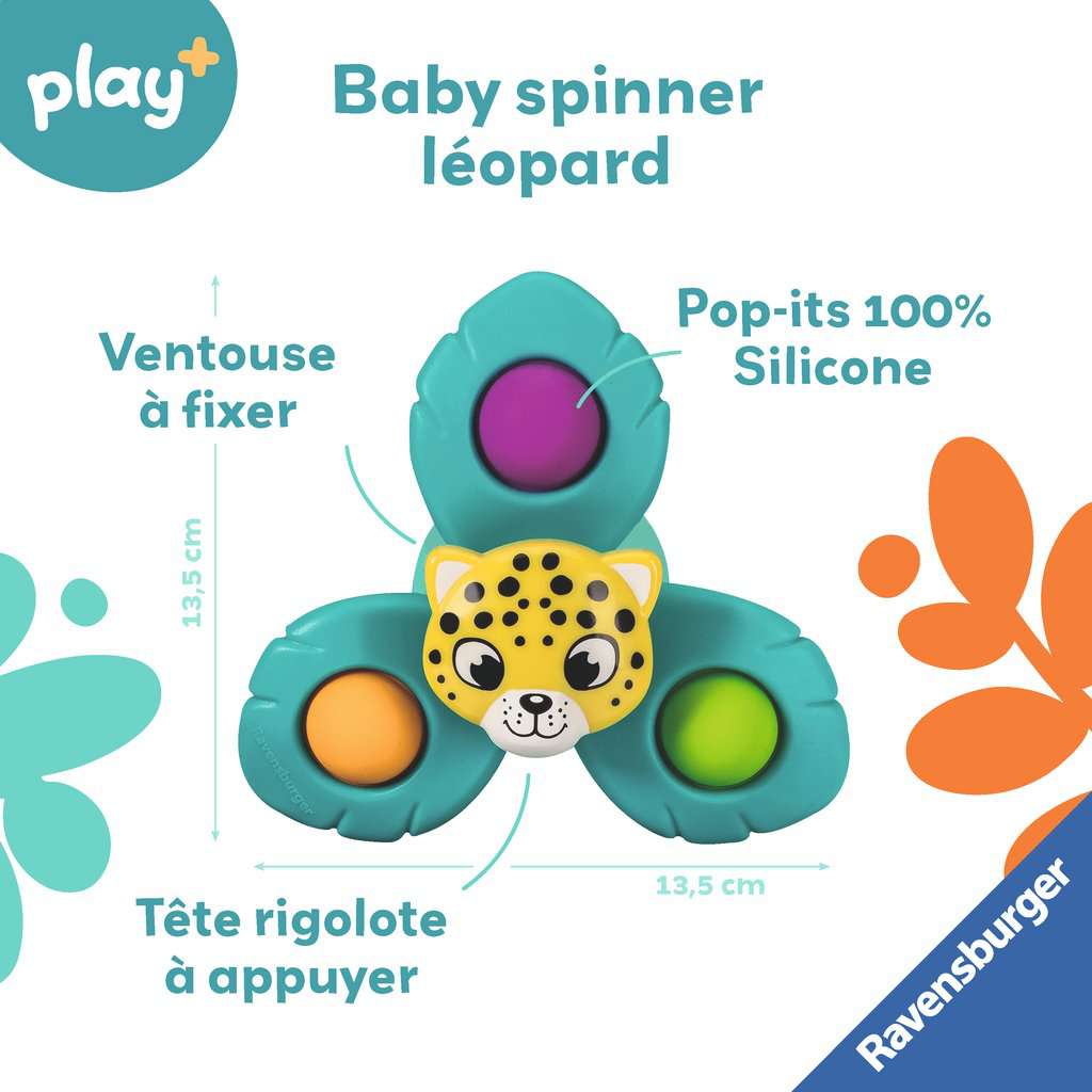 Play+ Baby Spinner Pop It Léopard Ravensburger