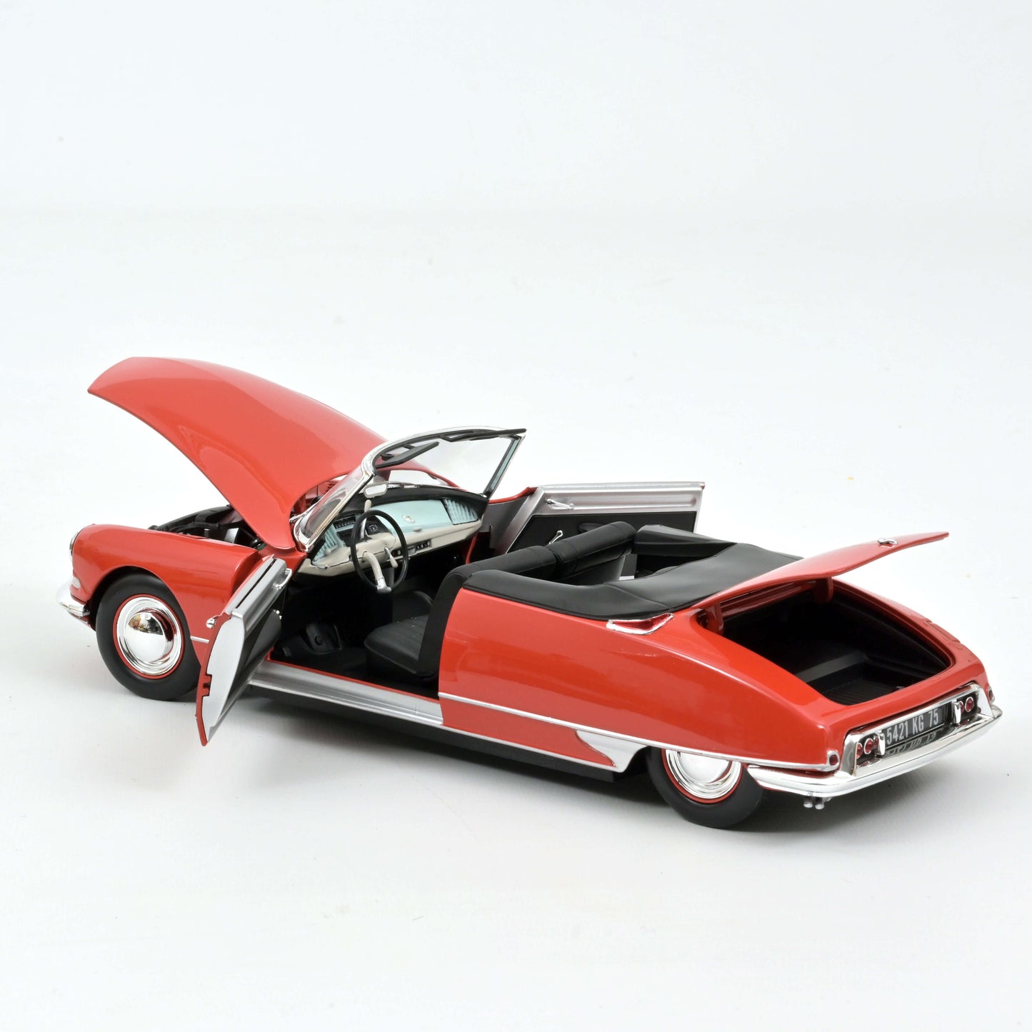 Citroën DS 19 Cabriolet 1961 Rouge Corail 1/18 Norev