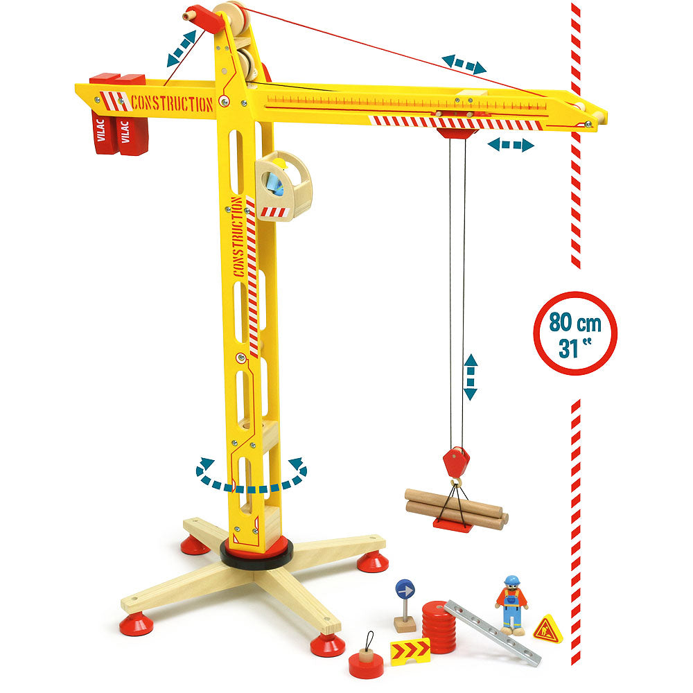 Grande grue en bois