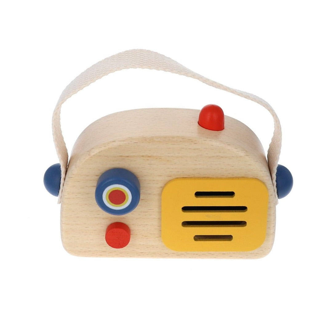 Radio en bois musicale