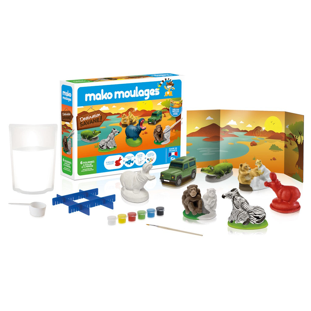 Mako Moulages Destination Savane Coffret 6 moules