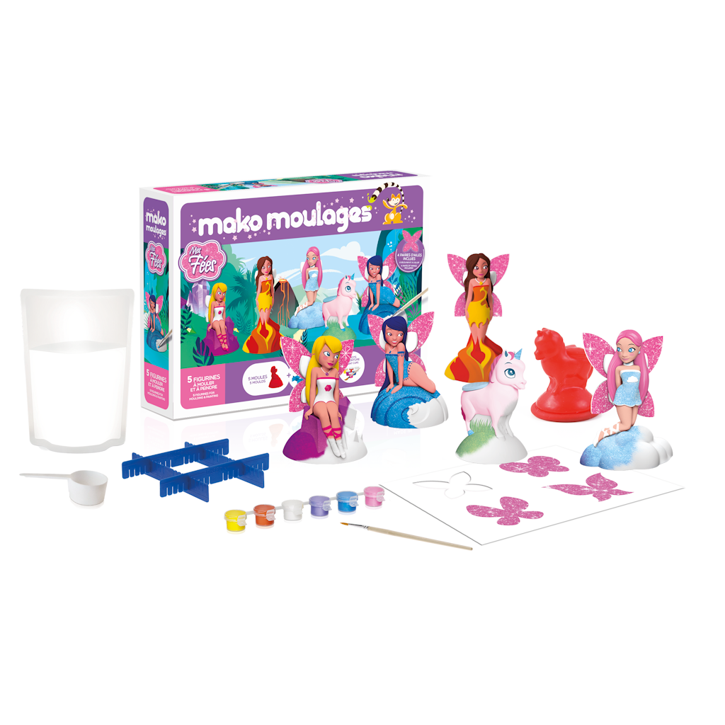 Mako Moulages Mes fées Coffret 5 moules
