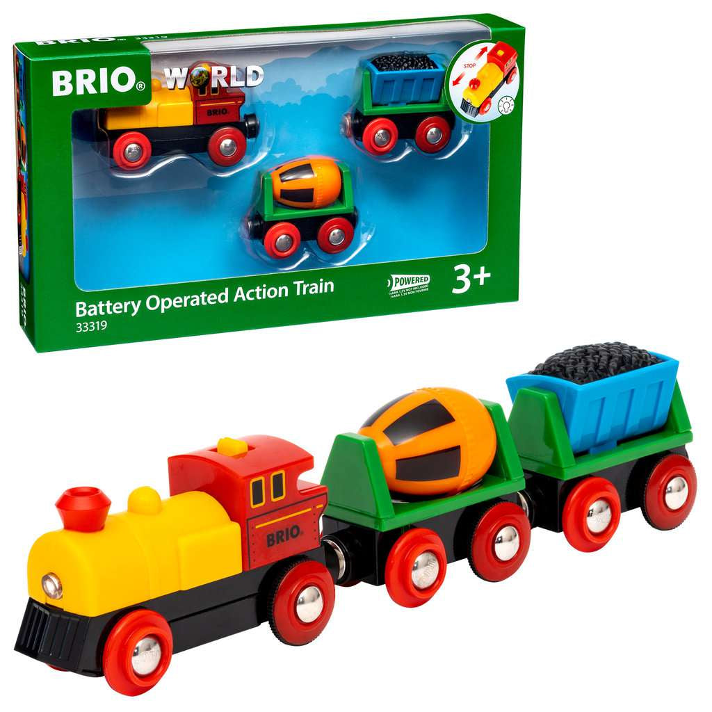 Train de Marchandises avec Lumière Brio