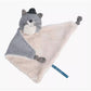 Doudou chat gris clair Fernand Les Moustaches