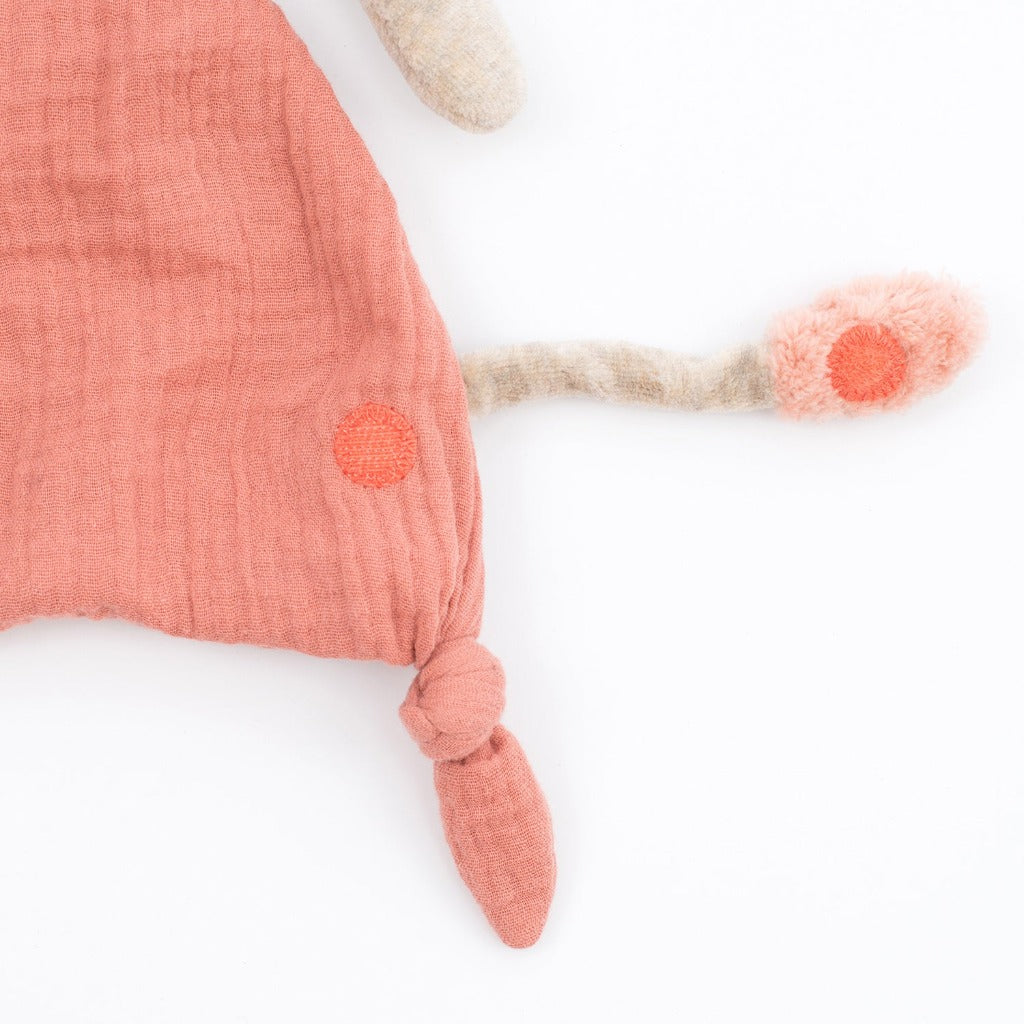 Doudou attache-tétine Girafe Sous mon baobab