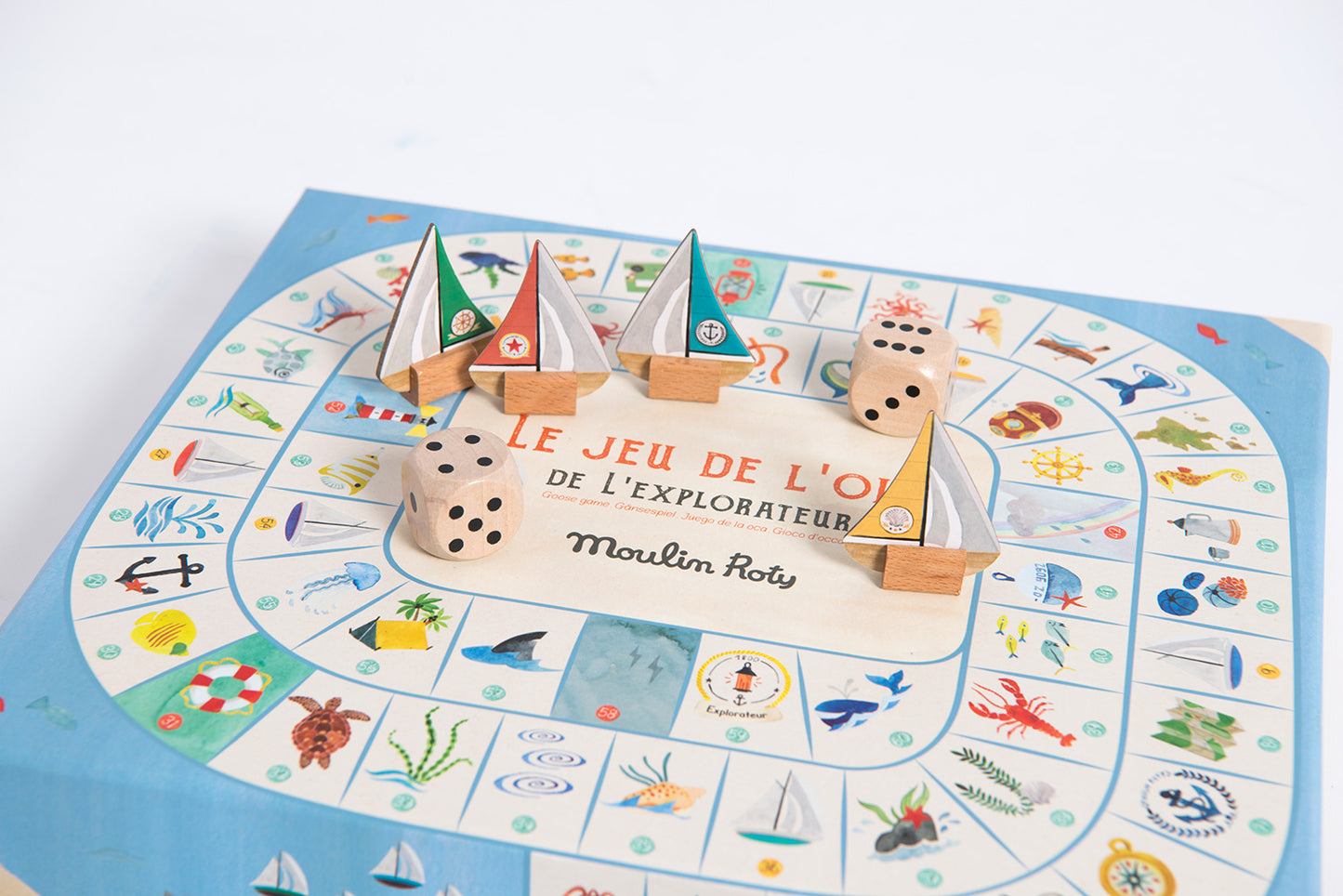 Jeu de l'oie de l'explorateur Moulin Roty