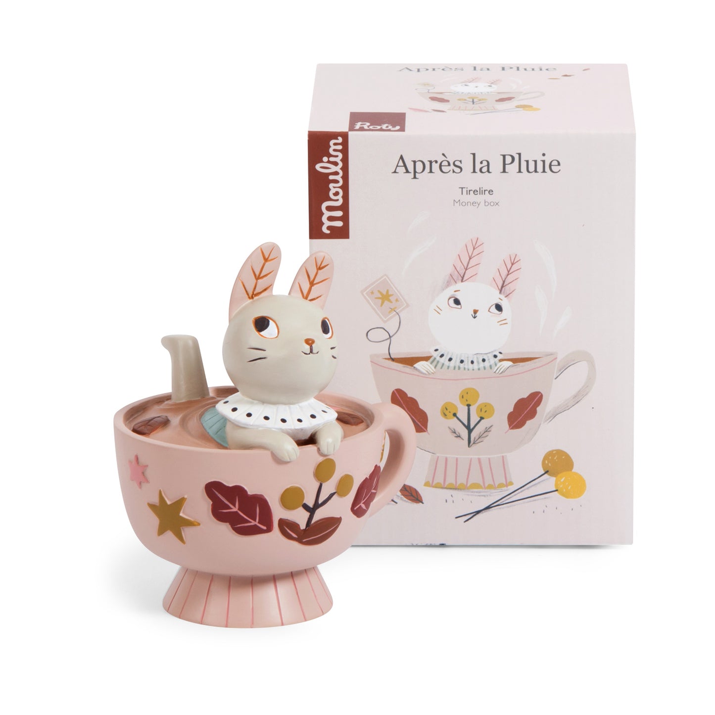 Tirelire lapin Après la pluie