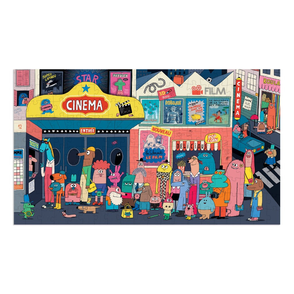 Puzzle 200 pièces Tous au cinoche !
