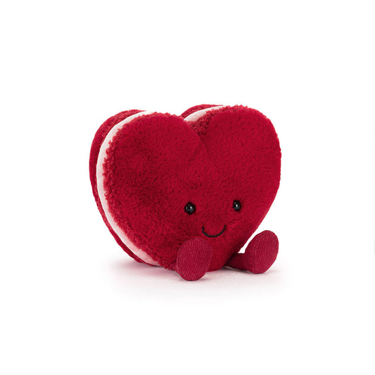Peluche Amuseables Arlette Heart Macaron Rouge Jellycat