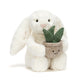 Peluche Cream Bunny with Plant Jellycat