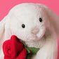 Peluche Cream Bunny with Rose Jellycat