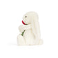 Peluche Cream Bunny with Rose Jellycat