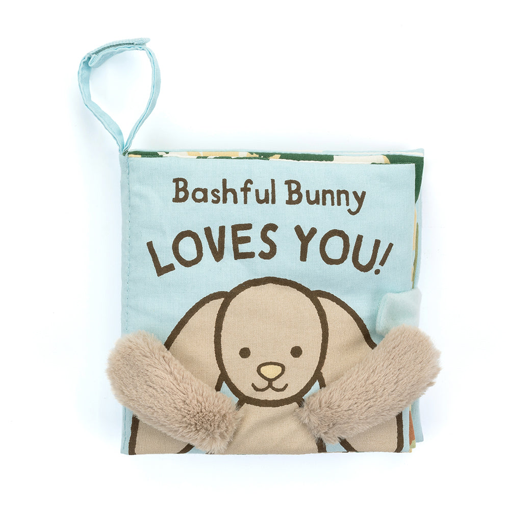 Peluche Livre Tissus Bashful Bunny Loves You Book Jellycat