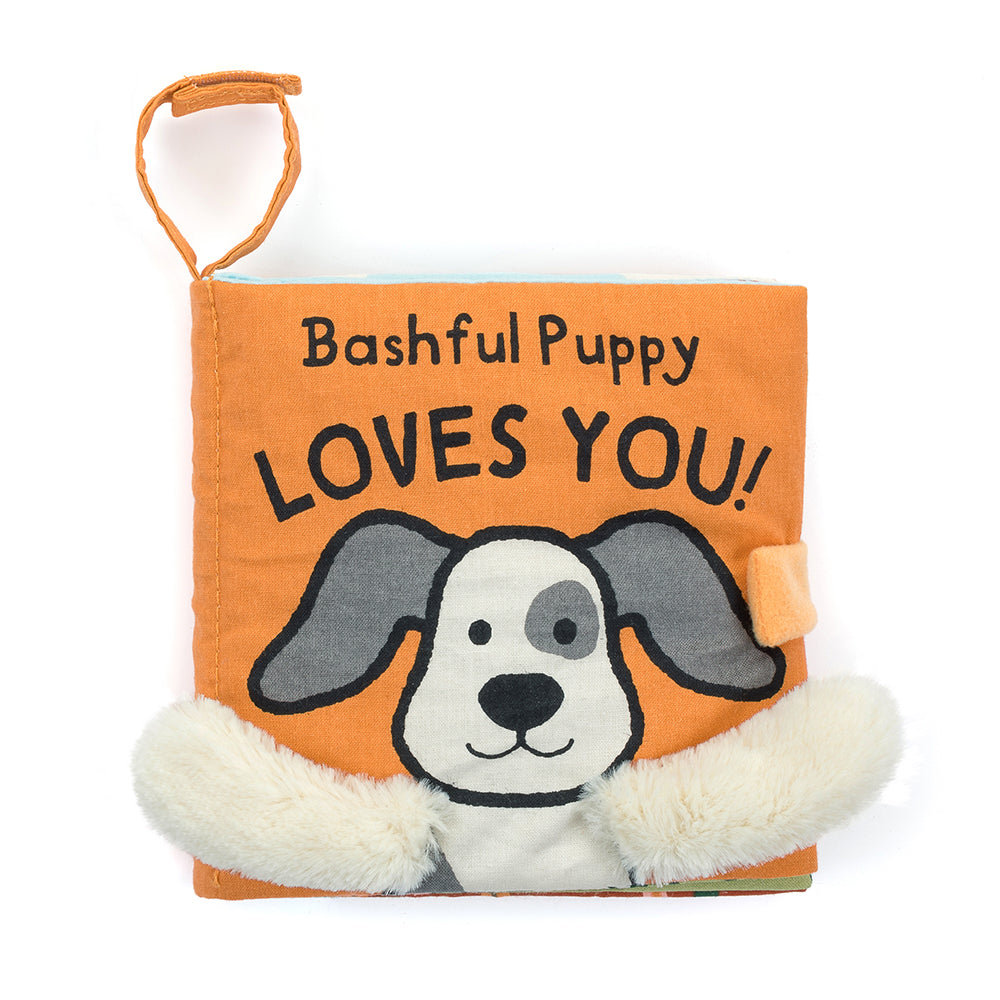 Peluche Livre Tissus Bashful Puppy Loves You Book Jellycat