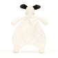 Doudou Bashful Black & Cream Puppy Comforter Jellycat