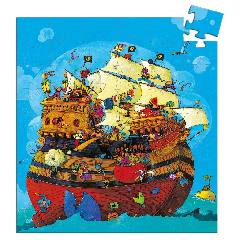 Puzzle 54 pièces Le bateau de Barberousse