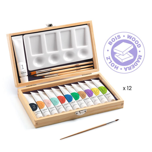 Coffret d'artiste 12 Gouaches Djeco