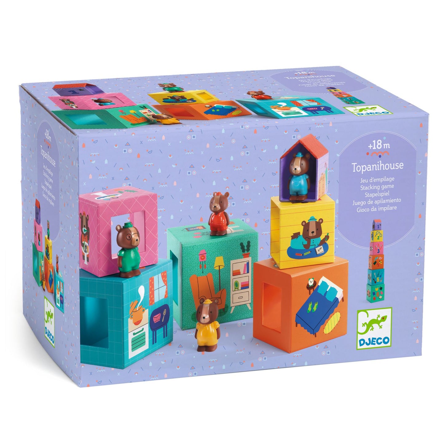 5 Cubes Illustrés TopaniHouse Djeco