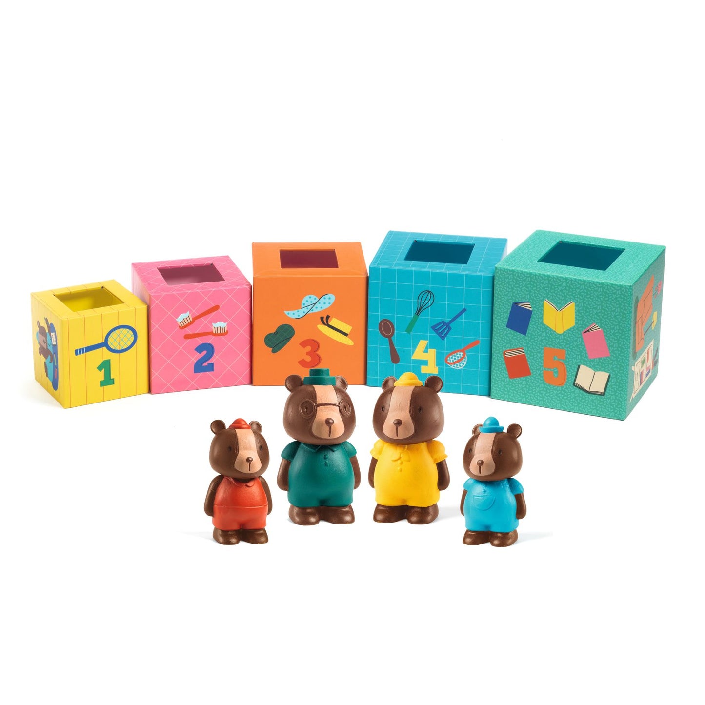 5 Cubes Illustrés TopaniHouse Djeco