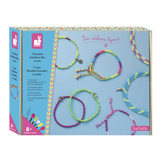 7 Bracelets Brésiliens Fluo à créer