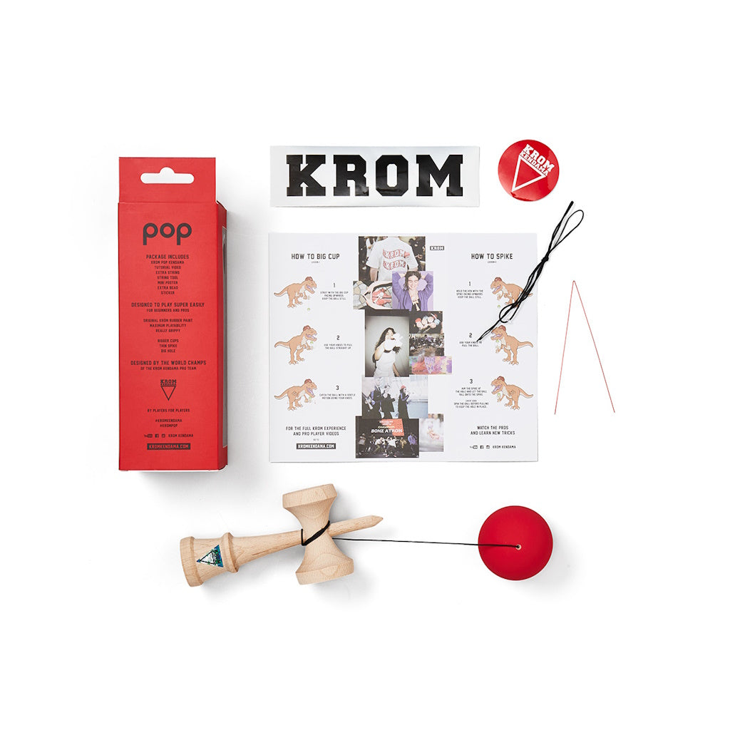 Kendama KROM POP Rubber Rouge