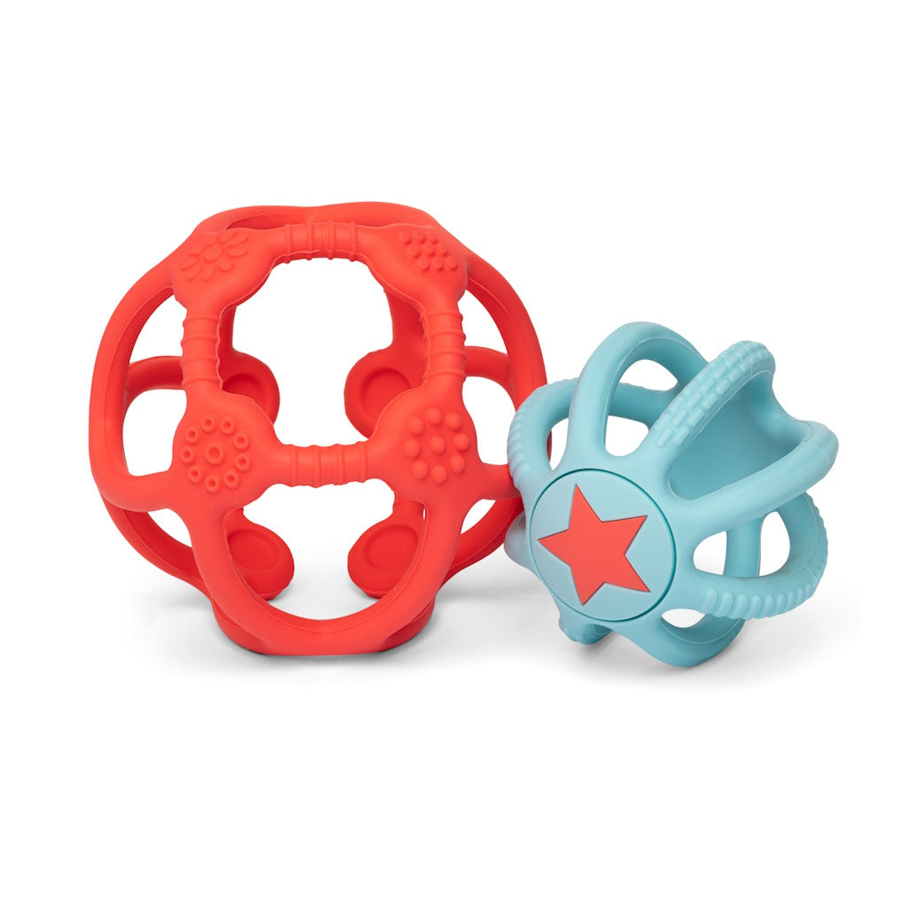 Set de 2  Balles Sensorielles Bleue et Orange Little L
