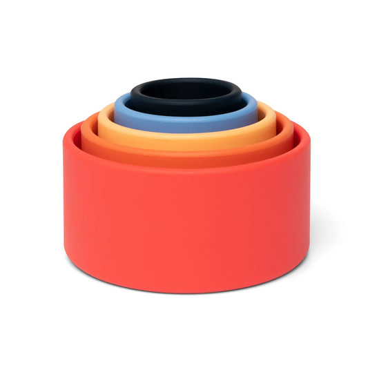 Bols Silicone Gigognes Oranges et Bleus Little L